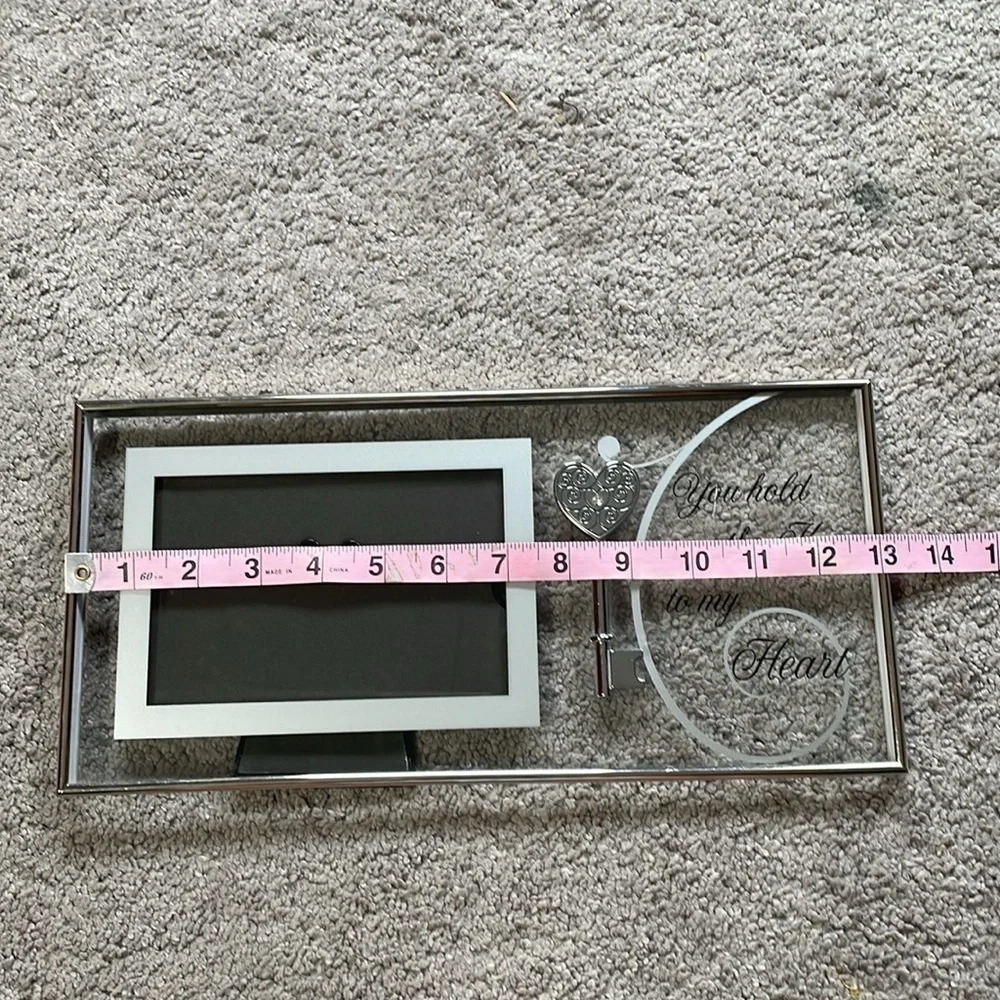 Burnes Of Boston “You Hold The Key To My Heart” 4x6 Landscape Glass Photo Frame